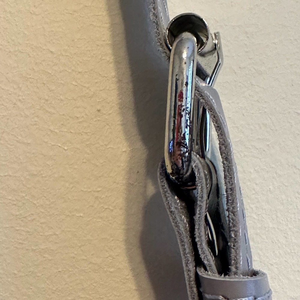 Gray Faux Leather Cross Body Bag - Picture 4 of 10